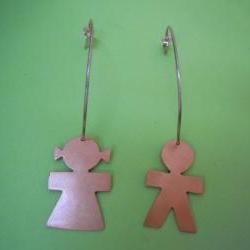 Girl And Boy Hoop Earrings